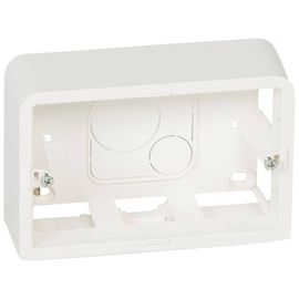 080289 Legrand Mosaic Aufputz Gehäuse T=40mm 3 modulig Farbe: Ultraweiß Produktbild front M