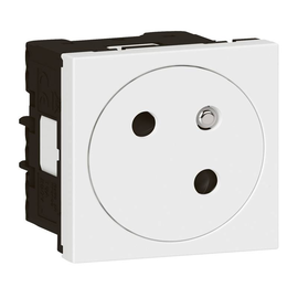 278105L Legrand Mosaic Link Steckdose 45° F/B Std, erhöhter Berührungsschutz Produktbild front M