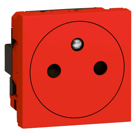 278141L Legrand Mosaic Steckdose F/B Std antibakteriell, erhöhter Berührungsschu Produktbild front M