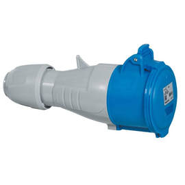 555106 Legrand CEE Kupplung 5P 16A 230V BL IP44 Produktbild front M