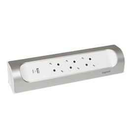 694504 Legrand Ecksteckdosenleiste 3x Steckdose, USB A+C, ohne Kabel Farbe: U Produktbild