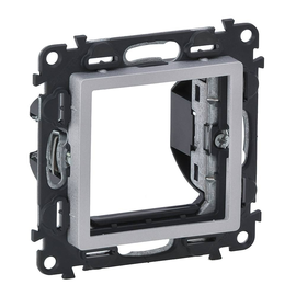 752344 Legrand Valena Life 45X45 Mosaic Adapter Farbe: Aluminium Produktbild front M