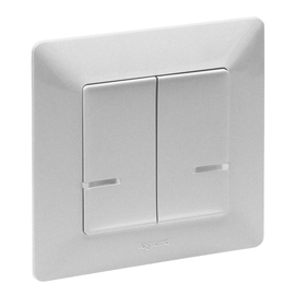 752388 Legrand VLIFE ATMO SCHALTER2X1000W AL Produktbild front M