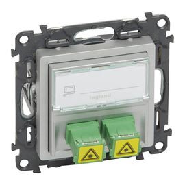 753330 Legrand Valena Life SC/APC Fibre Optic Farbe: Aluminium Produktbild front M