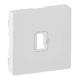 754750 Legrand Valena Life Abdeckung für USB Dose: Ultraweiß Produktbild front M