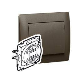 775696 Legrand Einsatz Rollladenuhr 3 Leiter Galea dark bronze Produktbild front M