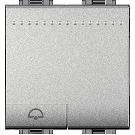 NT4042M2N Bticino Taster Klingelsymbol 2M Weiss Produktbild front M