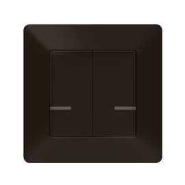 756387 Legrand Valena Life with Netatmo Wandsender 2 Fach, Farbe: Schwarz Produktbild front M