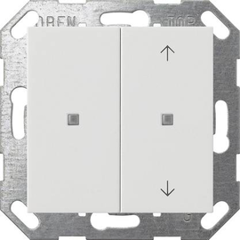 517503 Gira KNX Taster Wippe 2f unbedruckt/Pfeile System 55 Reinweiß Produktbild