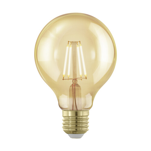 110063 Eglo LM E27 LED GLOBE G80 FILAMENT GOLDEN AGE 4W/300lm 1700k 1 ST Produktbild Front View L