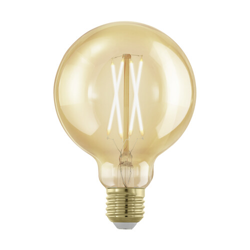 110064 Eglo LM E27 LED GLOBE G95 FILAMENT GOLDEN AGE 4W/300lm 1700k 1 ST Produktbild Front View L