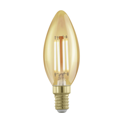 110069 Eglo LM E14 LED KERZE FILAMENT GOLDEN AGE 4W/300lm 1700k 1 STK   dimmb Produktbild Front View L