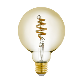 12244 Eglo LM E27 LED FILAMENT SPIRAL AMBER GLOBE G95 5.5W/400lm 2700K 6500K  Produktbild