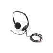DA-12202 Digitus DA 12202 Stereo Office Headset, On Ear, noise reduction Kabel  Produktbild