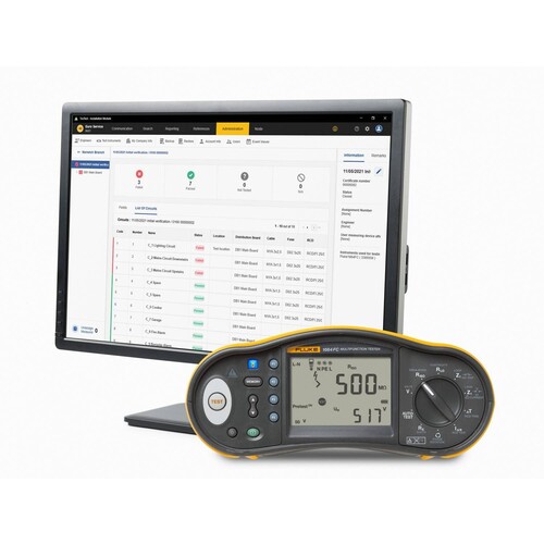 5312143 Fluke 1664FC DE FTT KIT Multifunktions Installationstester Produktbild Front View L