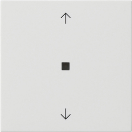 510503 Gira KNX RF Bedienaufs. 1f Pfeile System 55 Reinweiß Produktbild front M