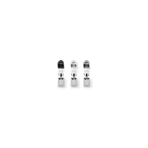 CCBW89390GY Nedis RJ45 Stecker , RJ45 Pass Through , Festes/verseiltes FTP CA Produktbild Front View L