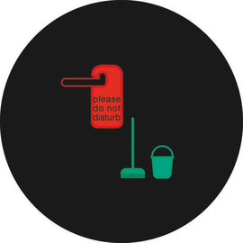 19058013 Berker Folie bi color mit Aufdruck Symbol für Nicht stören/Zimmer Produktbild front M