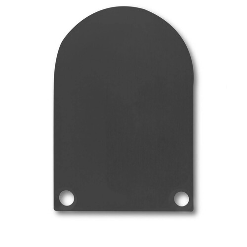 113201 Isoled Endkappe EC50 Alu schwarz Produktbild Front View L