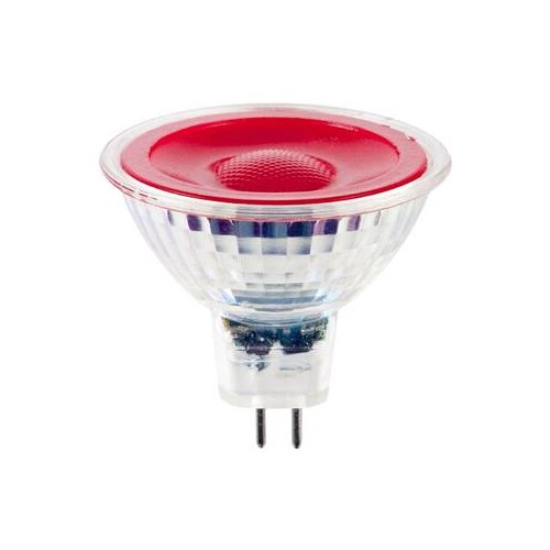 38289 Scharnberger+H. LED Reflektorlampe MR16 50x48mm GU5,3 12VAC/DC 5W 30Lm rot Produktbild Front View L