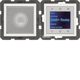 29808989 Berker S.1/B.x Radio Touch DAB+ Set mit LS polarweiß glänzend Produktbild