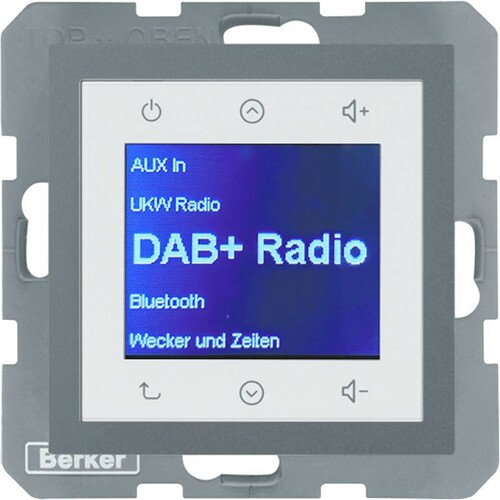 30841606 Berker BERKER S.1/B.x Radio Touch DAB+/Bluet. anthrazit matt Produktbild Front View L