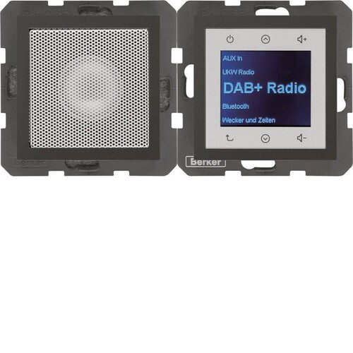 29801606 Berker BERKER S.1/B.x Radio Touch DAB+ Set mit LS anthrazit matt Produktbild