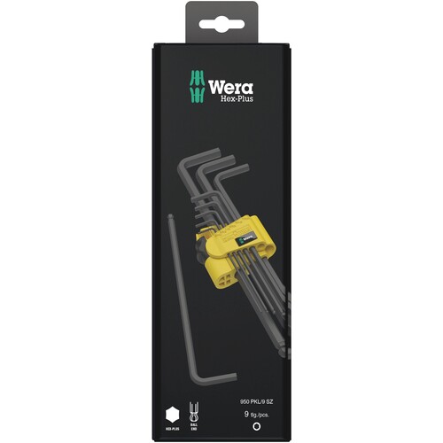 05133180001 Wera 950/9 Hex Plus Imperial 1 SB Winkelschlüsselsatz, zöllig, Black Produktbild