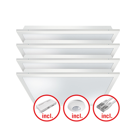 EQ10132421 Esylux QUADRO SET CELINE 2 600 DDP OP 840 IR ELC LED Leuchtenset ( Produktbild front M