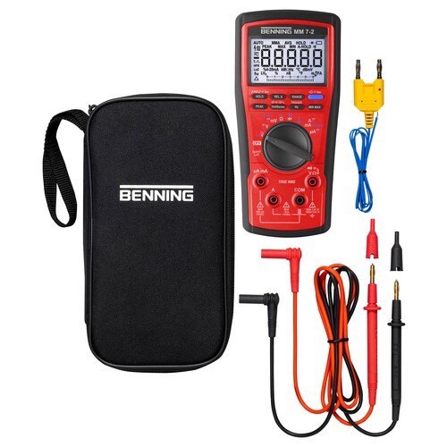 B044690 BENNING Digital Multimeter MM 7-2  1000/1000V, 10/10A, 60MOhm, 10mF Produktbild