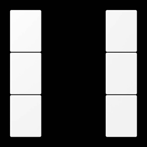 LS503TSAWWM Jung Tastensatz 3fach, F50, Serie LS, schneeweiß matt Produktbild