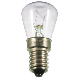 40141 Scharnberger+H. Birnenformlampe 26x57mm E14 230V 15W klar Produktbild