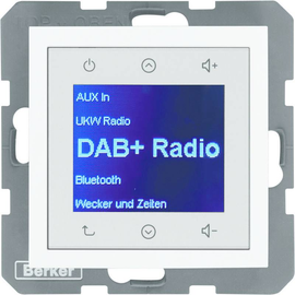 29848989 Berker S.1/B.x Radio Touch DAB+ polarweiß glänzend Produktbild