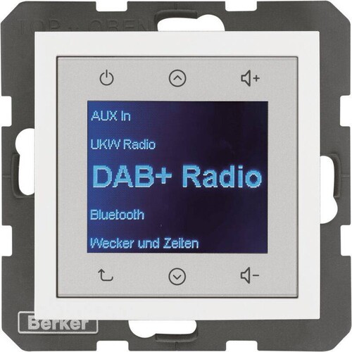 29848989 Berker S.1/B.x Radio Touch DAB+ polarweiß glänzend Produktbild