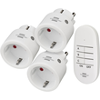 1507070 Brennenstuhl Funkschaltset MINI 4 teilig 2300W 3xEmpfänger,1xSender,ws  Produktbild