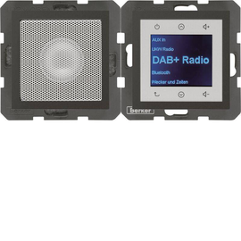 30801606 Berker BERKER S.1/B.x Radio Touch DAB+/Bluet. Set mit LS anthrazit Produktbild