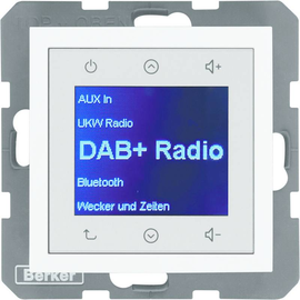 30848989 Berker BERKER S.1/B.x Radio Touch DAB+/Bluet. polarweiß glänzend Produktbild