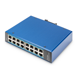 DN-651129 Digitus 16 Port 10/100/1000Mbps Industrial Switch Hutsc Produktbild front M