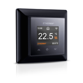 41432 Etherma eTouch Pro schwarz Smart- Thermostat m. WLAN Funktion & Touchpad Produktbild