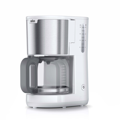 0X13211066 Braun KF1500WH PurShine Filterkaffeemaschine Silber/weiß Produktbild