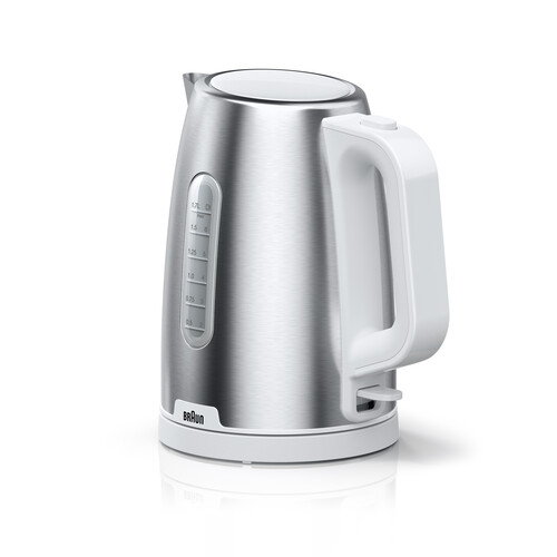 0X21010068 Braun WK1500WH Wasserkocher PurShine 2200W 1,7L Silber/weiß Produktbild