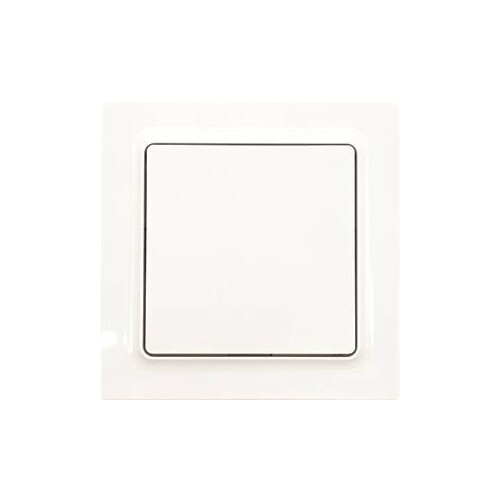 30055702 Eltako F2T55E pg Funktaster polarweiß glänzend 55x55mm batterie  un Produktbild Front View L
