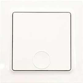 30055703 Eltako F1T55E pg Funk 1 Kanal Taster polarweiß glänzend E-Design55 Produktbild front M