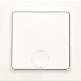 30055713 Eltako F1T55E pm Funk 1 Kanal Taster polarweiß matt E-Design55 Produktbild front M