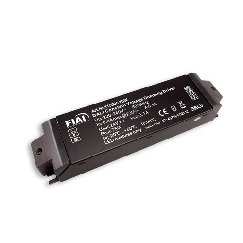 115525 Isoled LED PWM-Trafo 24V/DC 0-75W IP20 Push/DALI dimmbar Produktbild