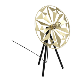 43808 Eglo TL/1 E27 SCHWARZ/GOLD CASTANUELO Produktbild front M