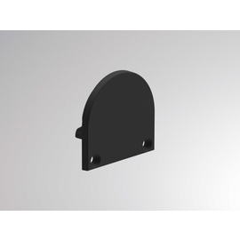 600-aek210b Tecnico MAXI SOFT AUFBAU ENDSTÜCK schwarz Produktbild front M