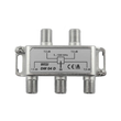 2775 Wisi DM 04 D 4-fach Verteiler BK 7,5 dB, 5-1300 MHz, DOCSIS 3.1 geeignet Produktbild front S