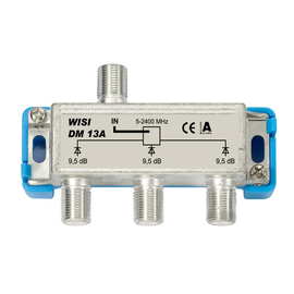 1030 Wisi DM 13 A 3-fach Sat-Verteiler 5-2400 MHz ,Verteildämpfung 7-10,5 dB Produktbild