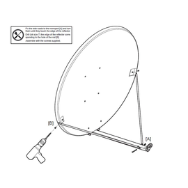 1207 Wisi OA 120 Alu Offset Antenne (ORBIT LINE) Lieferung besteht aus 2 Ka Produktbild